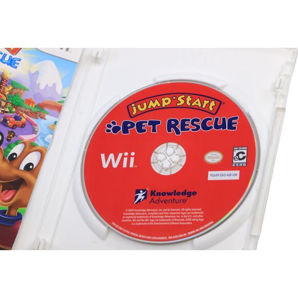 Nintendo Wii Jump Start Pet Rescue w/ Original Box & Manual - 2K Play - Picture 5 of 6